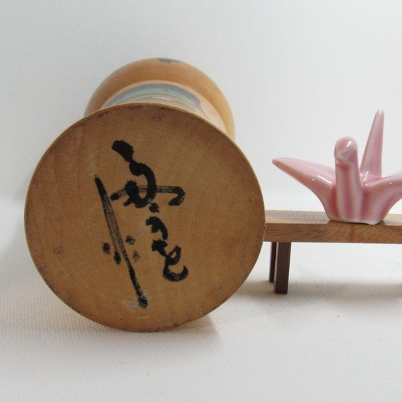 BIg green Japanese kokeshi doll/ kokeshi doll/ set - Picture 9 of 9